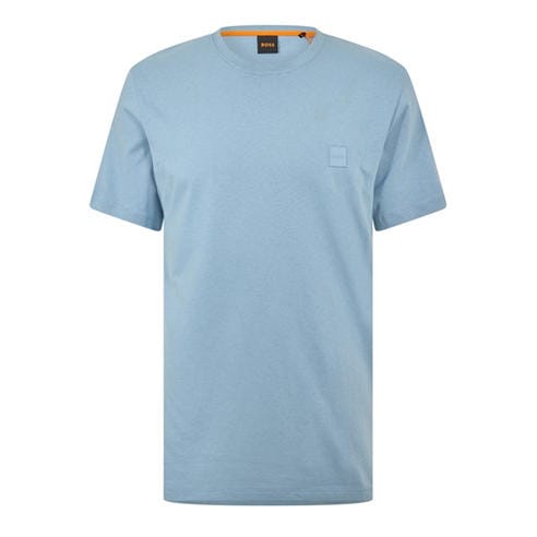 Boss - Mens BOSS ORANGE Tales T-Shirt with Logo Patch Premium Cotton