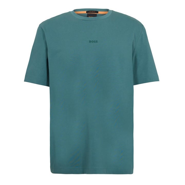 Boss Men's Green Orange Oversized Tchup T-Shirt With Logo Detail in Size 3XL, Sports Direct