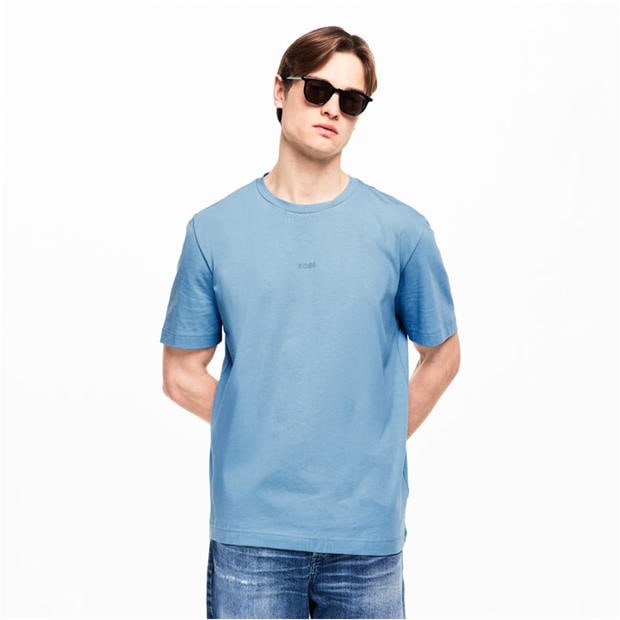 Blue 458 - Boss - Mens BOSS ORANGE Oversized Tchup T-Shirt with Logo Detail