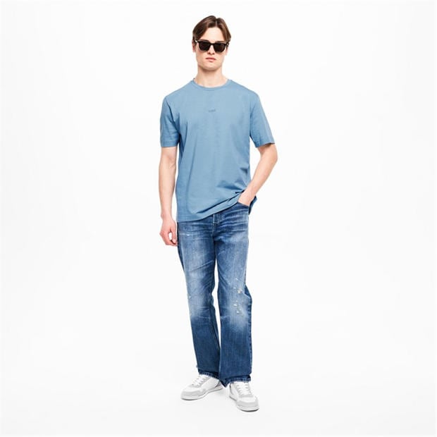 Blue 458 - Boss - Mens BOSS ORANGE Oversized Tchup T-Shirt with Logo Detail