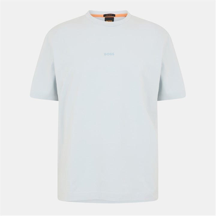 Boss Men's Grey Orange Oversized Tchup T-Shirt With Logo Detail in Size L, Sports Direct