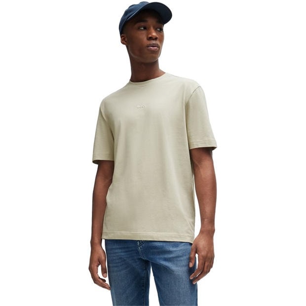 Beige 271 - Boss - Mens BOSS ORANGE Oversized Tchup T-Shirt with Logo Detail