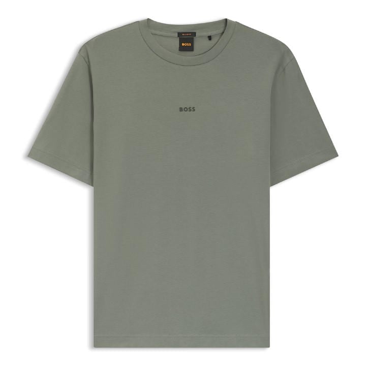 Boss Men's Grey Orange Oversized Tchup T-Shirt With Logo Detail in Size XL, Sports Direct