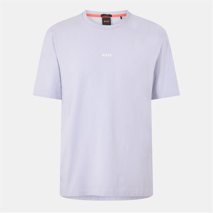 Boss Men' Purple Orange Oversized Tchup T-Shirt With Logo Detail in Size S, Sports Direct