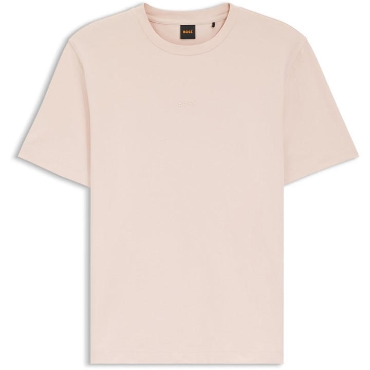 Boss Men's Pink Orange Oversized Tchup T-Shirt With Logo Detail in Size XL, Sports Direct