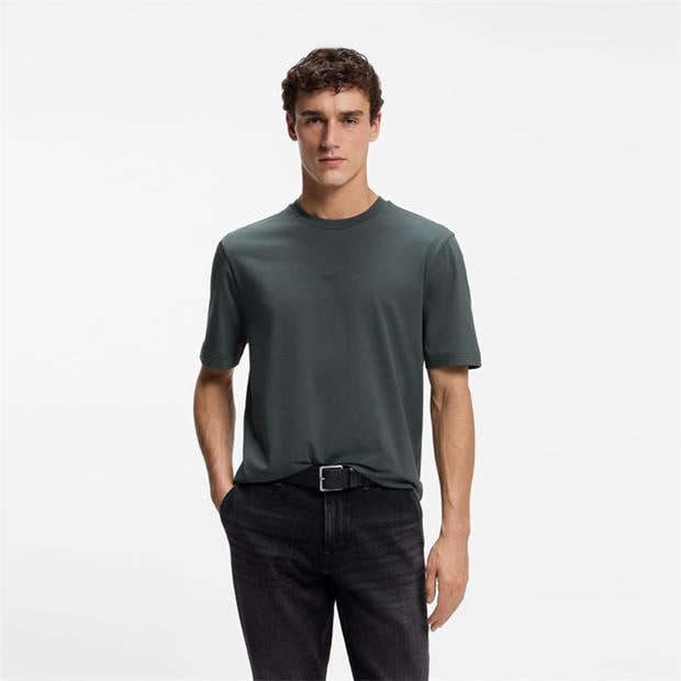 Green 377 - Boss - Mens BOSS ORANGE Oversized Tchup T-Shirt with Logo Detail