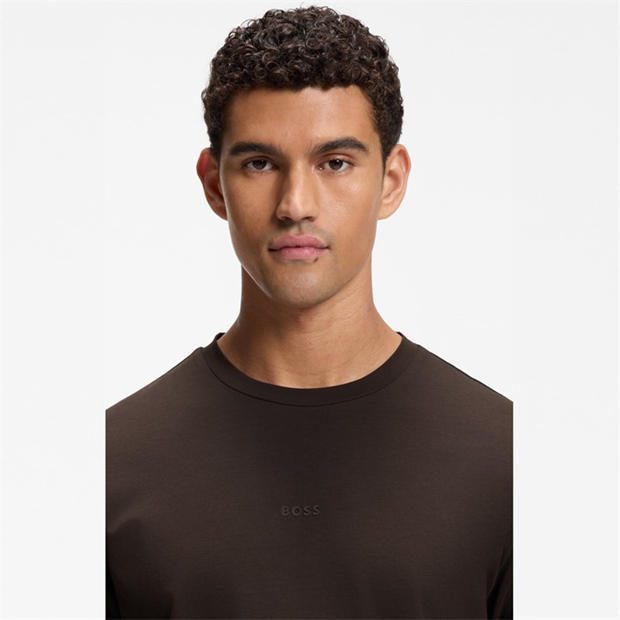 Brown 207 - Boss - Mens BOSS ORANGE Oversized Tchup T-Shirt with Logo Detail