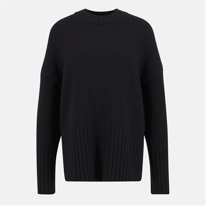 Barbour Women's Black Sophia Crew Neck Jumper in Size 10, Sports Direct