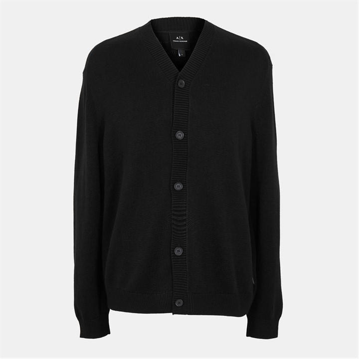 Armani Exchange Men's Black Knit Cardigan in Size XL, Sports Direct
