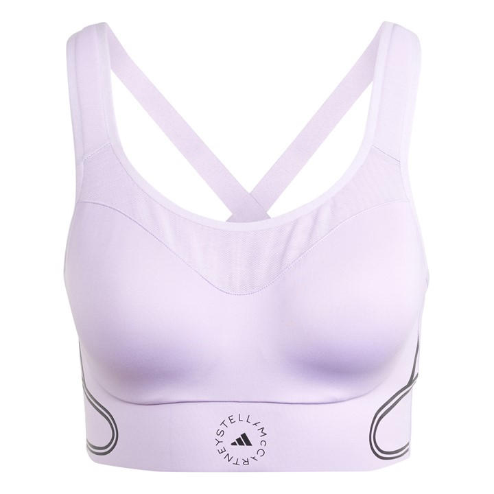Adidas Women's Purple Non-Wired High Impact Sports Bra in Size 30A, Sports Direct