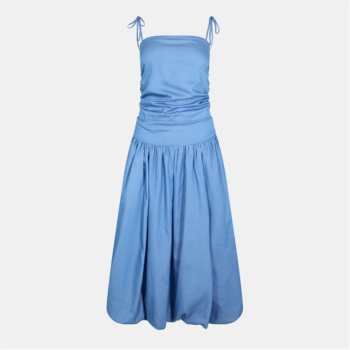 Amylynn Women's Blue Amy Lynn Alexa Shoulder Tie Ultra Mini Peplum Dress in Size 8, Sports Direct