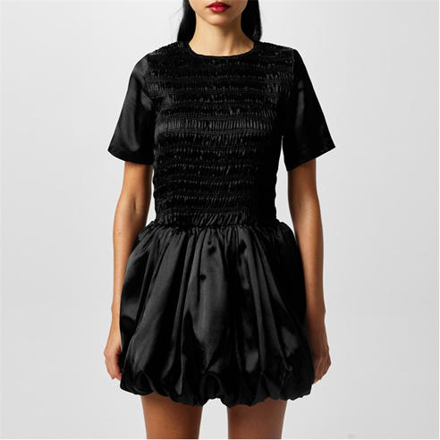 AmyLynn - Women's Eleanor Shirred Mini Peplum Dress