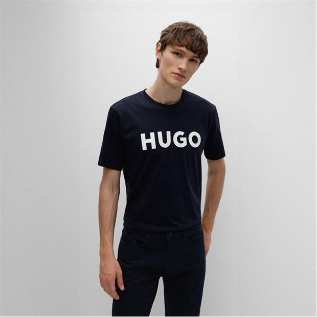 Navy/White 405 - Hugo - Dulivio T Shirt