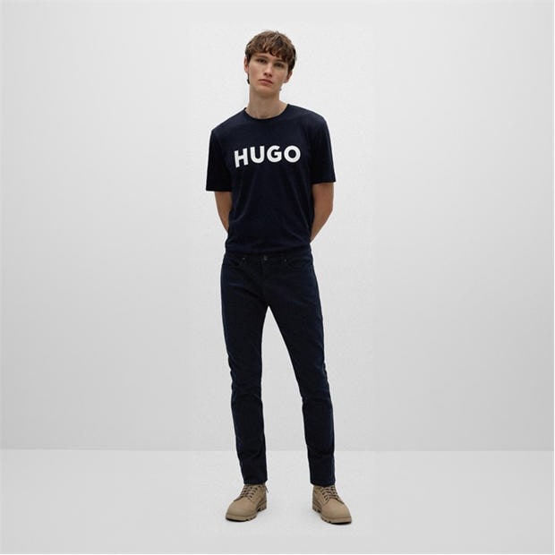 Navy/White 405 - Hugo - Dulivio T Shirt