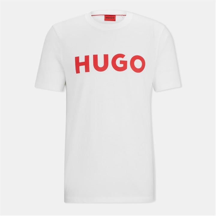 Hugo Men' White Dulivio T Shirt in Size S, Sports Direct