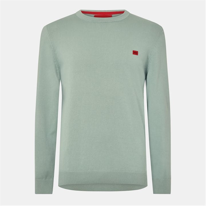 Hugo Men's Green San Cassius-C Jumper in Size XL, Sports Direct