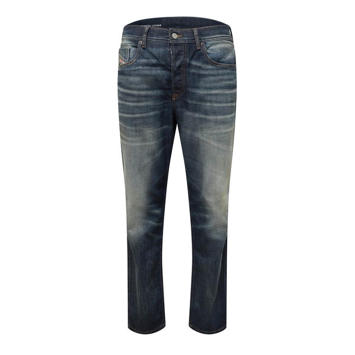 Diesel Men's Blue 2023 D-Finitive Tapered Jeans in Size L, Sports Direct