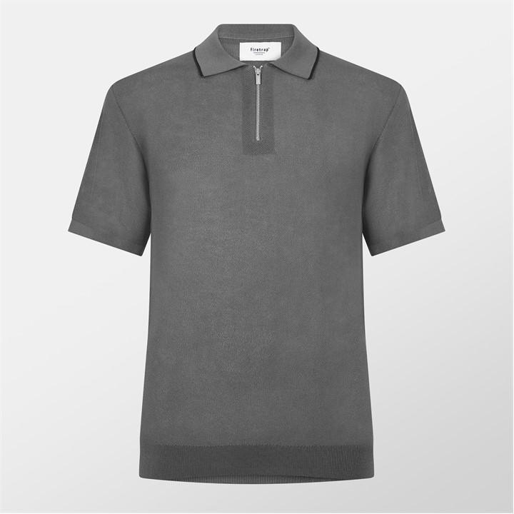 Firetrap Men' Green Knitted Polo in Size S, Sports Direct