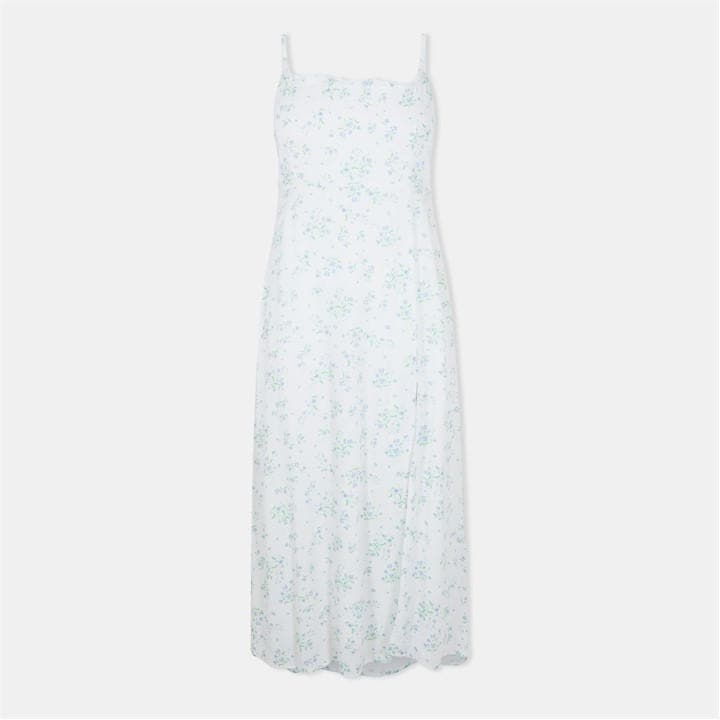 Jack Wills Women's White Midi Tea Dress in Size 8, Sports Direct