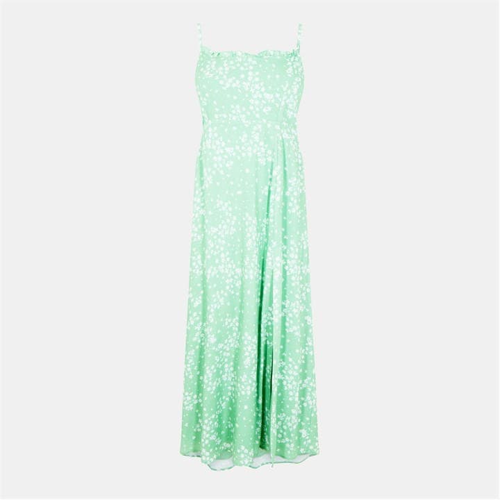 Jack Wills Women's Green Midi Tea Dress in Size 16, Sports Direct