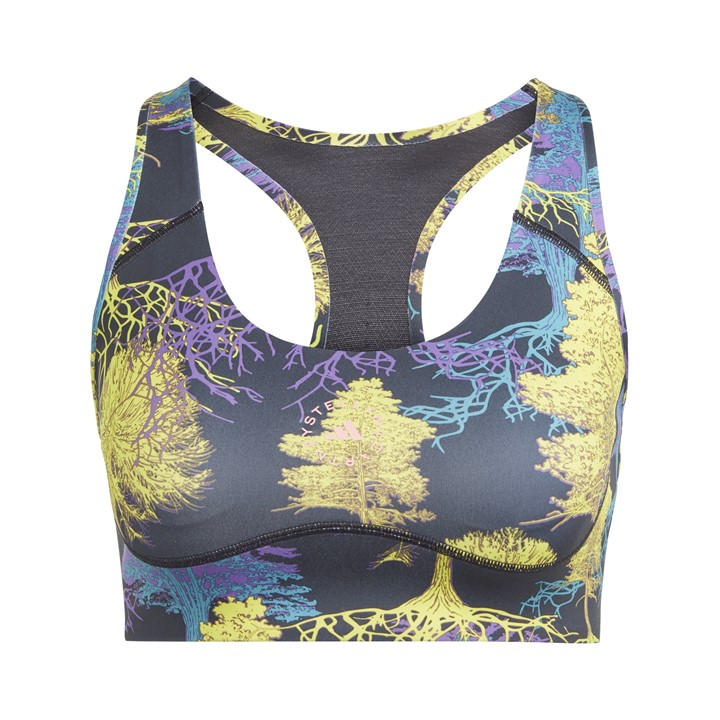 Adidas Women's Green Non-Wired Medium Impact Sports Bra in Size 32B, Sports Direct