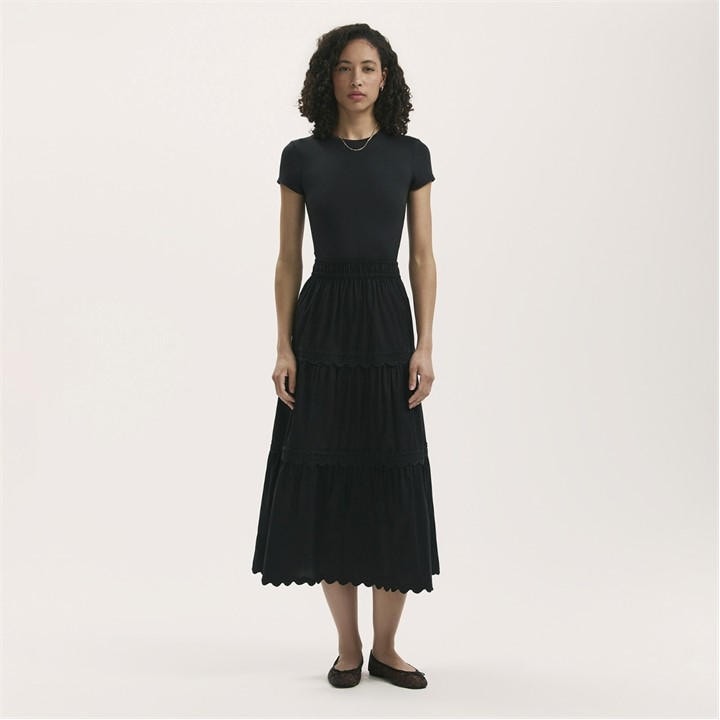 Finery Women's Black Paula Maxi Skirt in Size 8, Sports Direct