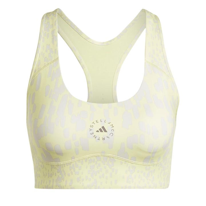 Adidas Women's Yellow Non Wired Medium Impact Sports Bra in Size 34A, Sports Direct