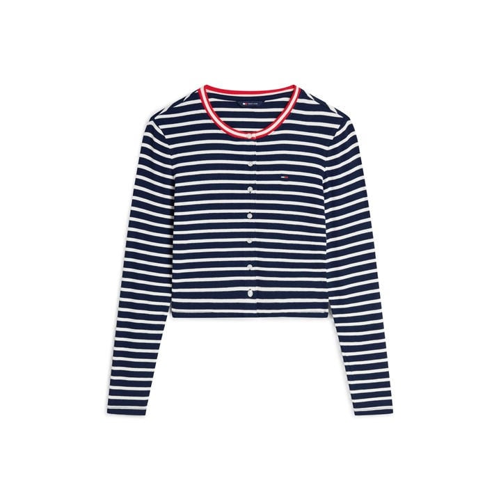 Tommy Jeans Women's Blue Cardigan in Size 14, Sports Direct
