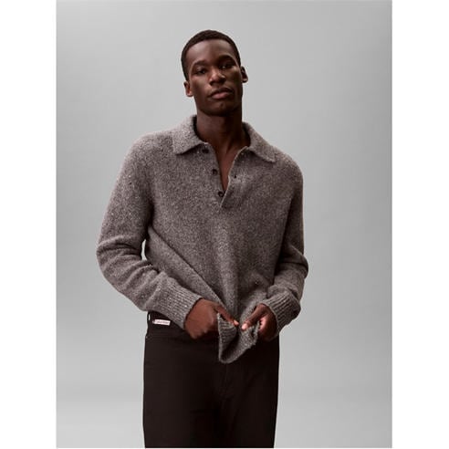 Calvin Klein Jeans - Men's Yarn Polo Knitted Crew Neck Jumper