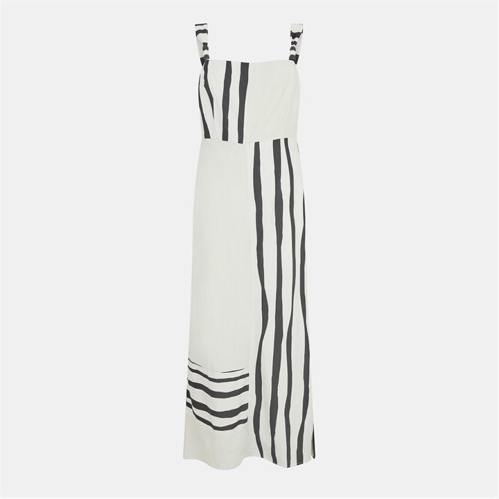 French Connection Women's White Genevieve Flowing Maxi Dress in Size 8, Sports Direct