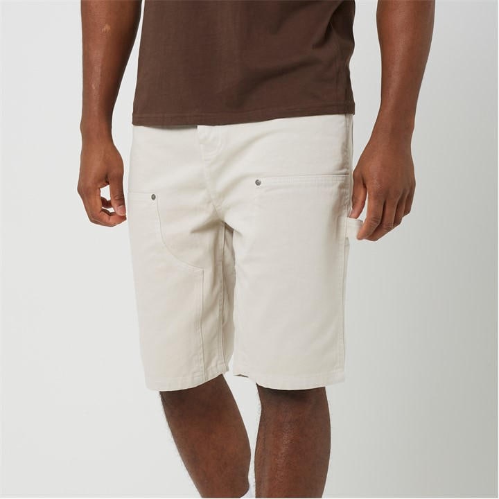 Brave Soul Men's Cream Bs Denim Loose Fit Carpenter Shorts in Size XL, Sports Direct
