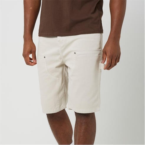 Brave Soul - BS Mens Cream Denim Loose Fit Carpenter Shorts