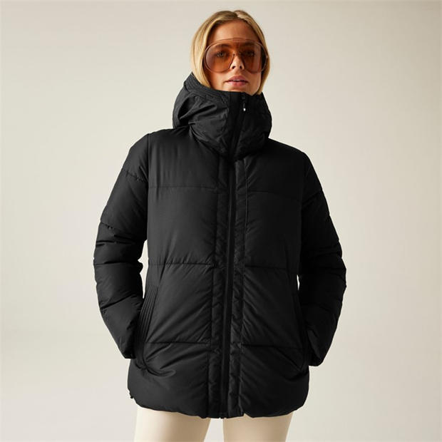 Dare 2b Elative Giacca Invernale Piumino Donna: Leggera E Ripiegabile, Imbottitura 90/10 Piuma D'Anatra, Idrorepellente, Cappuccio Tasche