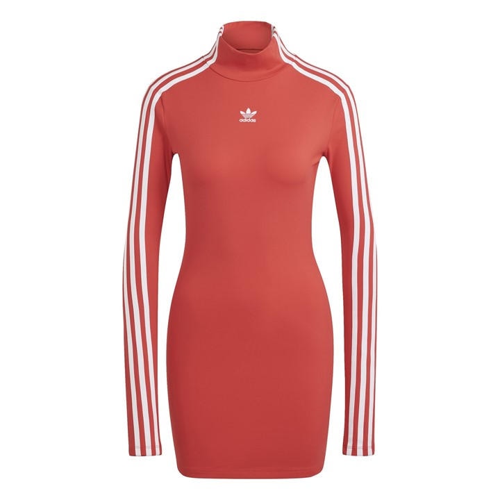 Adidas Originals Women's Red Tight Cut Out Dress in Size 6, Sports Direct