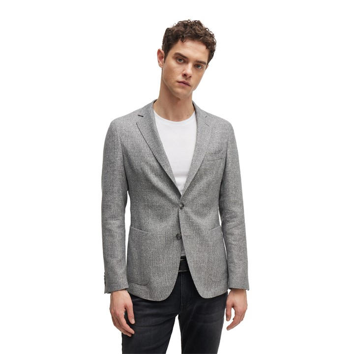 Boss Men's Silver C Hanry Formal Jacket in Size M, Sports Direct
