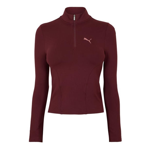 Aubergine - Puma - Train Reg Length Half Zip Fleece Womens