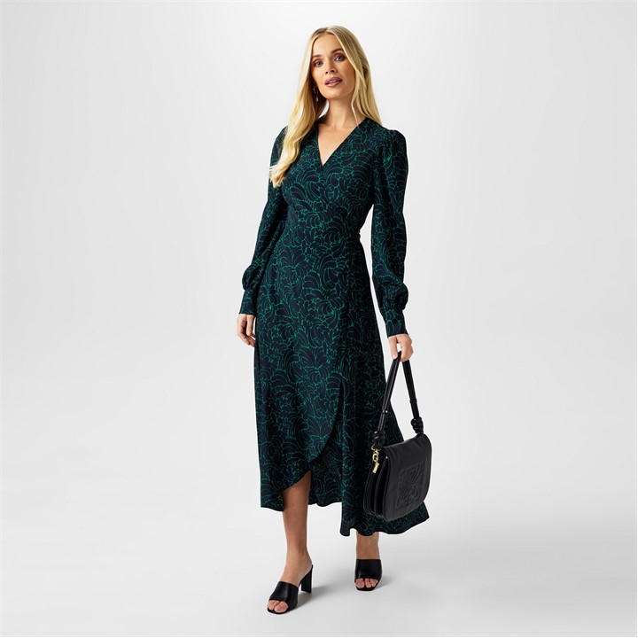 Biba Women's  Archive Wrap Dress in Size 8, Sports Direct