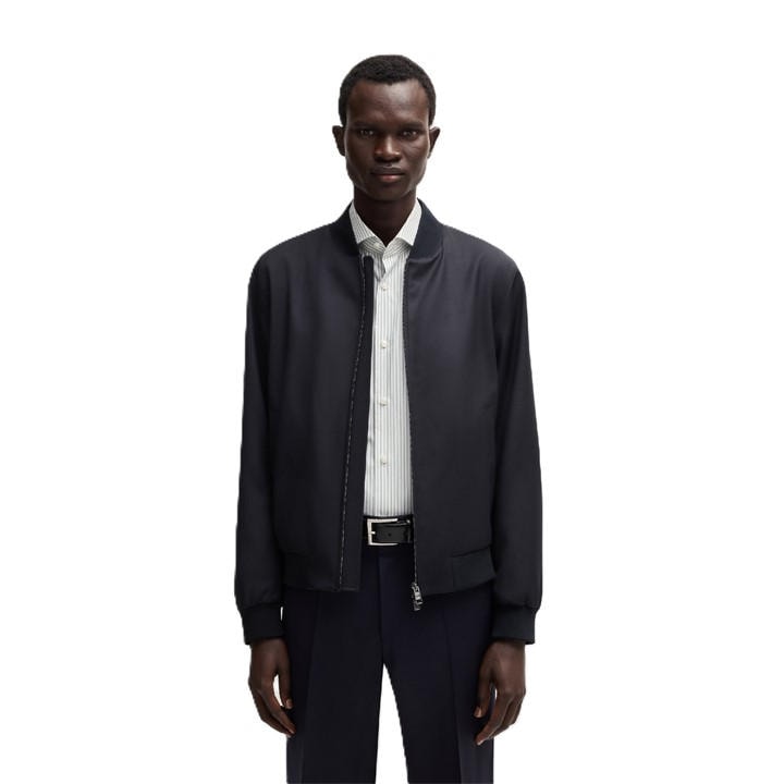 Boss Men' Blue Formal Jacket in Size S, Sports Direct
