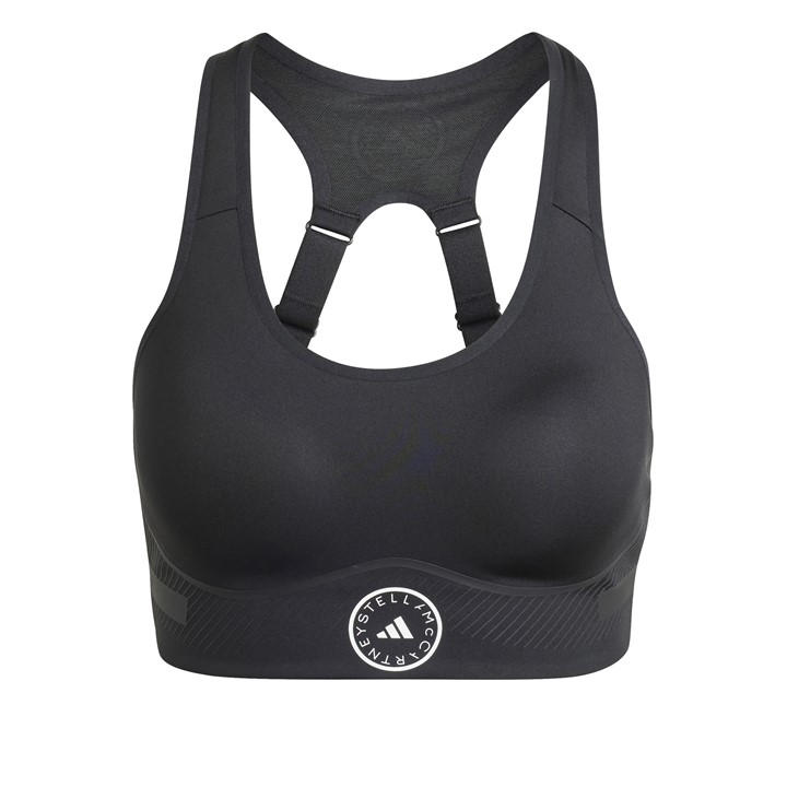 Adidas Women's Black Asmc Tpa Non Wired High Impact Sports Bra in Size 30A, Sports Direct