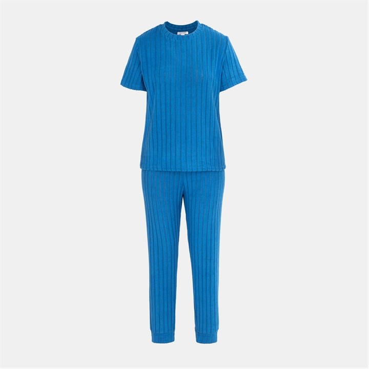 Miso Women's Blue Short Sleeve Pajamas Set - 8 (Xs) - Image 2