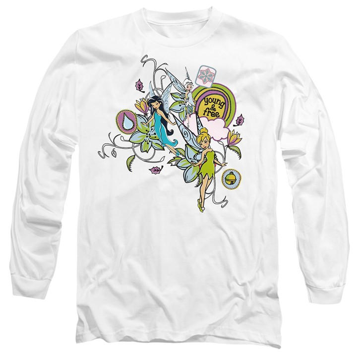 Disney Men' White Fairies Young And Free Tinker Bell Periwinkle T- in Size S, Sports Direct