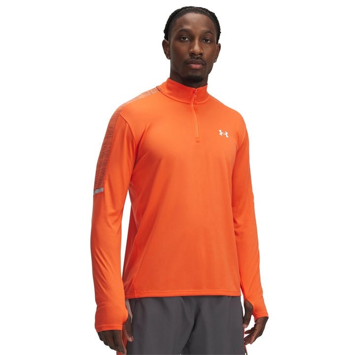 Under Armour Men's Orange Tech Quarter-Zip Fleece in Size XS, Sports Direct