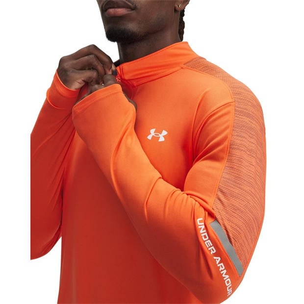 Orange - Under Armour - Men's Tech Quarter-Zip Fleece