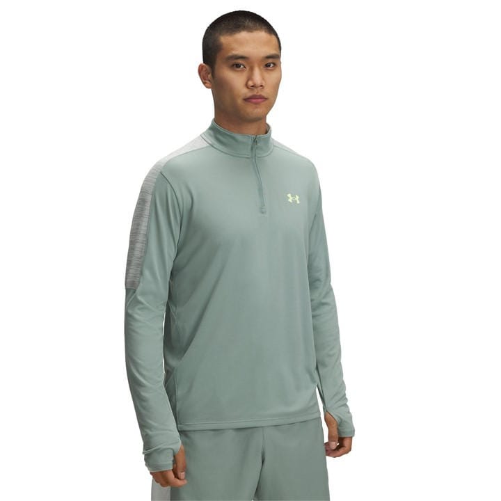 Under Armour Men's Green Tech Quarter-Zip Fleece in Size 2XL, Sports Direct