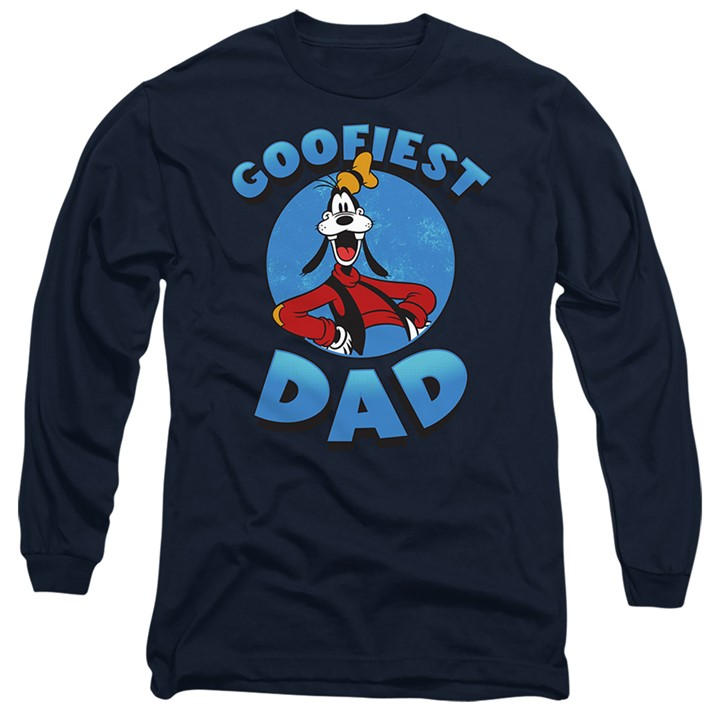 Disney Men's Blue Mickey Mouse Friends Goofiest Dad Goofy Long Sleev in Size M, Sports Direct