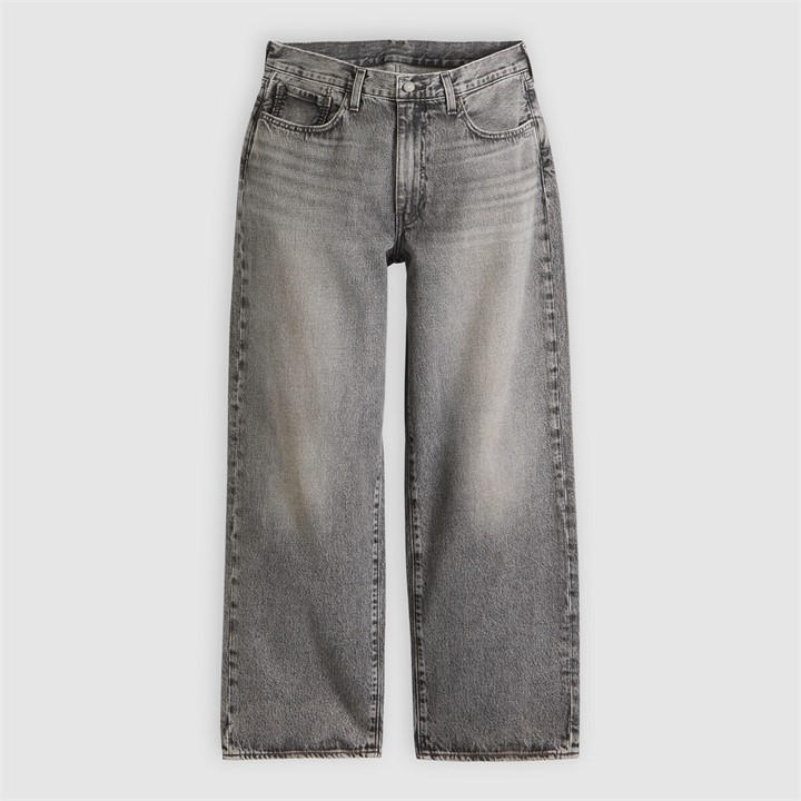 Levis Men's Grey Baggy Wide Leg Jeans in Size 30 S, Sports Direct