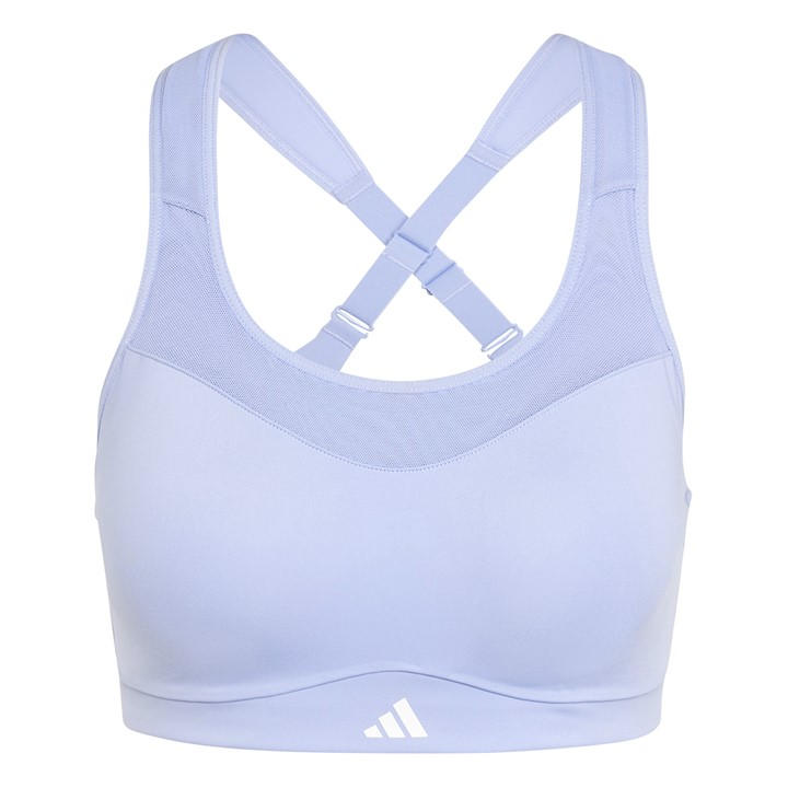 Adidas Women's Blue Non Wired High Impact Sports Bra in Size 2XSB, Sports Direct