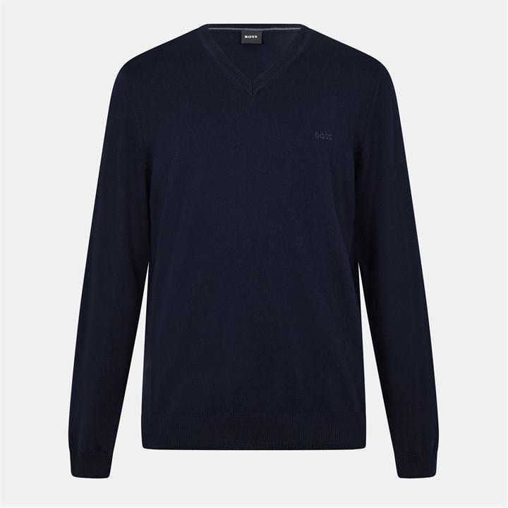 Boss Men's Blue Batisse E Knitted Top in Size M, Sports Direct