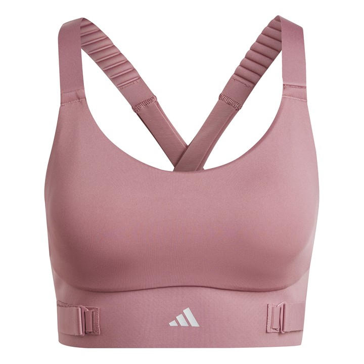 Adidas Women's Pink Non Wired High Impact Sports Bra in Size 32B, Sports Direct