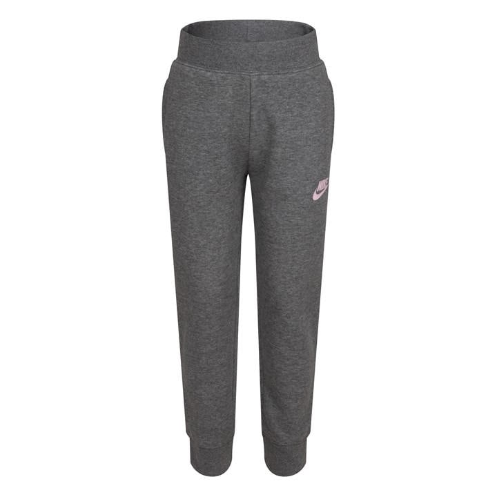 Nike Girls Grey Fleece Jogging Bottoms  in Size 5 - 6 Years, Sports Direct